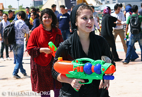 Water Guns War in Tehran